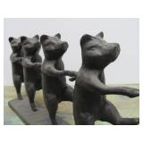 Cast Iron 'Dancing Pig' Sculpture