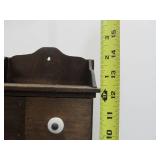 Primitive Old Folk Art 8-Drawer Spice Cabinet Made from Old Cigar Boxes
