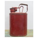 Vintage Red Industrial Steel Safety Can