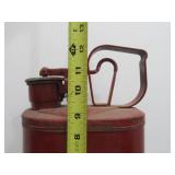 Vintage Red Industrial Steel Safety Can
