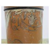 Antique Art Nouveau 1920's era Coffee Can w/Lid