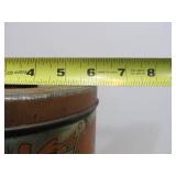 Antique Art Nouveau 1920's era Coffee Can w/Lid