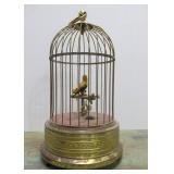 Old Vintage Singing Bird in Cage Music Box