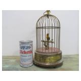 Old Vintage Singing Bird in Cage Music Box