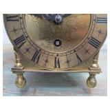 Lovely Working Antique Smiths Brass Lantern Clock