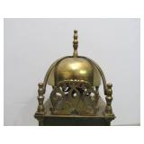 Lovely Working Antique Smiths Brass Lantern Clock