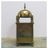 Lovely Working Antique Smiths Brass Lantern Clock