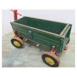 Nice Vintage Green Wooden Wagon