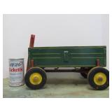 Nice Vintage Green Wooden Wagon