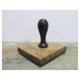 Old Vintage Woodlake, Minn Stamp w/Handle