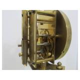 Vintage SCHATZ German Brass Anniversary Clock w/Dome Top