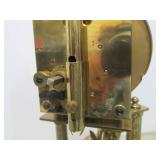 Vintage SCHATZ German Brass Anniversary Clock w/Dome Top