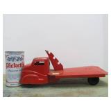 Nice Lot of 2 Large Vintage 1950's Pressed Steel Trucks