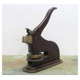 Old Vintage Seal Stamper Machine - Otto C Holt Coffee Company
