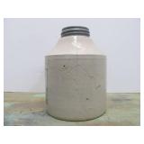 Antique Red Wing Stoneware Mason Fruit Jar w/Lid (Hairline)