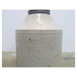 Antique Red Wing Stoneware Mason Fruit Jar w/Lid (Hairline)