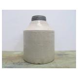 Antique Red Wing Stoneware Mason Fruit Jar w/Lid (Hairline)