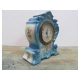 Lovely Antique Gilbert Ceramic Mantel Clock