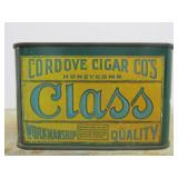 Vintage 1920's-30 Cordove Cigar Company Honeycomb CLASS Cigar Tin