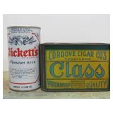 Vintage 1920's-30 Cordove Cigar Company Honeycomb CLASS Cigar Tin