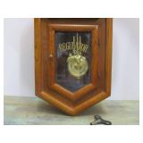 Working D&A Regulator Wall Clock w/Pendulum & Key
