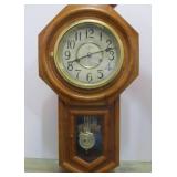 Working D&A Regulator Wall Clock w/Pendulum & Key