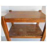 Very Cute Antique Oak Small Shelf Table