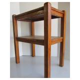 Very Cute Antique Oak Small Shelf Table