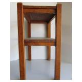 Very Cute Antique Oak Small Shelf Table