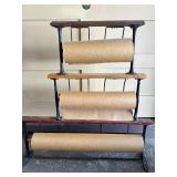 Very Cool Large Antique Industrial Triple Paper Roller
