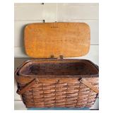 Nice Quality Large Vintage SHELTON Basket w/Interior Basket