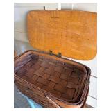 Nice Quality Large Vintage SHELTON Basket w/Interior Basket