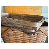 Nice Quality Large Vintage SHELTON Basket w/Interior Basket