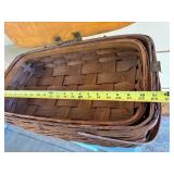 Nice Quality Large Vintage SHELTON Basket w/Interior Basket