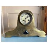 Beautiful Antique Quekel & Simons Solid Brass Mantel Clock