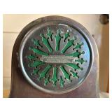 Beautiful Antique Quekel & Simons Solid Brass Mantel Clock