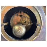 Beautiful Antique Quekel & Simons Solid Brass Mantel Clock