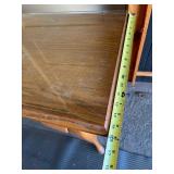 Nice Glass Top Oak Long Sofa Table