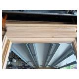 Quality Large Vintage Wood Hall Mirror