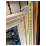 Quality Large Vintage Wood Hall Mirror