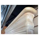 Quality Large Vintage Wood Hall Mirror