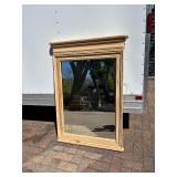 Quality Large Vintage Wood Hall Mirror