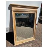 Quality Large Vintage Wood Hall Mirror