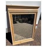 Quality Large Vintage Wood Hall Mirror