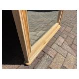 Quality Large Vintage Wood Hall Mirror