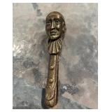 Antique 19th Century Figural Brass Minstrel Nut Cracker