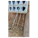 Lot of 5 Antique Copper Lightning Rods