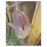 Group of Antique Cast Iron Items - Kettle, Scale, Wheel, Trap etc