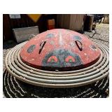 Amazing Vintage 1950's-60's Playground Ladybug Merry Go Round - Works Great!