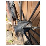 Antique Iron Wagon Wheel - 44'